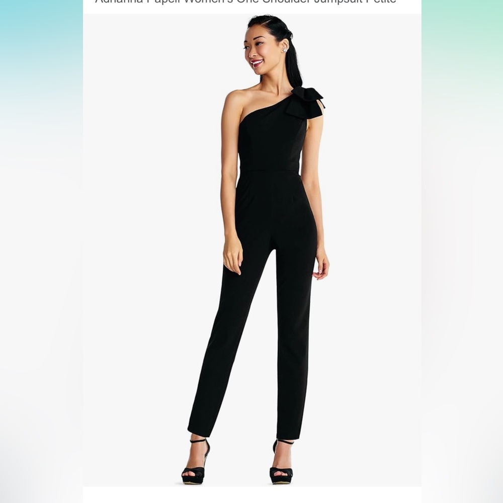 Adrianna Papell Women's One Shoulder Jumpsuit